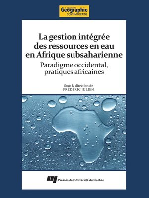 cover image of La gestion intégrée des ressources en eau en Afrique subsaharienne